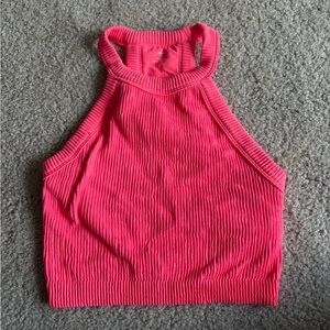 Aerie Women's workout active wear athletic Ribbed Racerback Tank Top size small